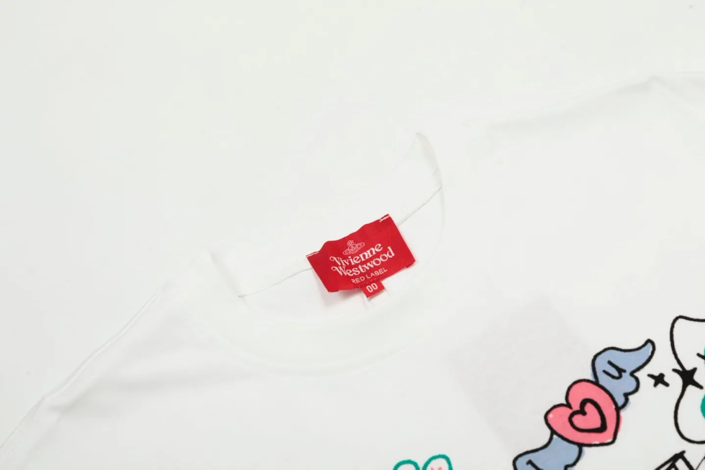 VIVI 158# vivienne west wood West Queen Vivian Saturn personalized graffiti short sleeves Size: XS-L